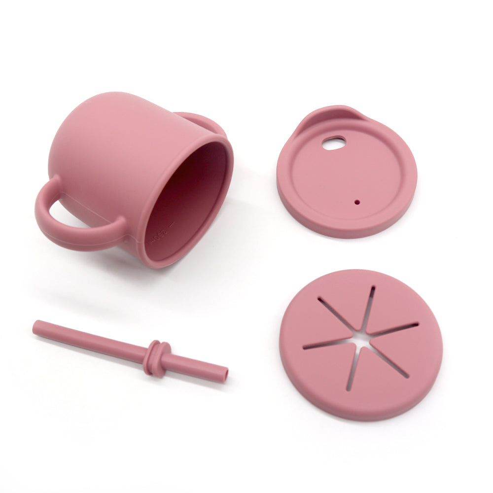 Bicchiere in silicone 4 in 1 DARK PINK