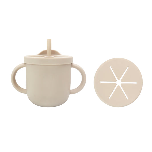 Bicchiere in silicone 4 in 1 BEIGE