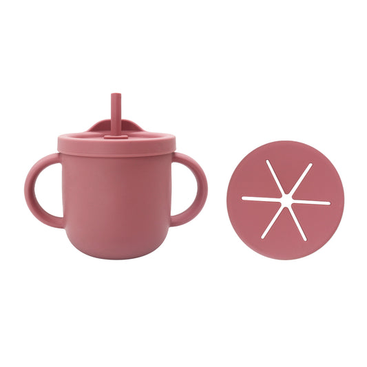 Bicchiere in silicone 4 in 1 DARK PINK