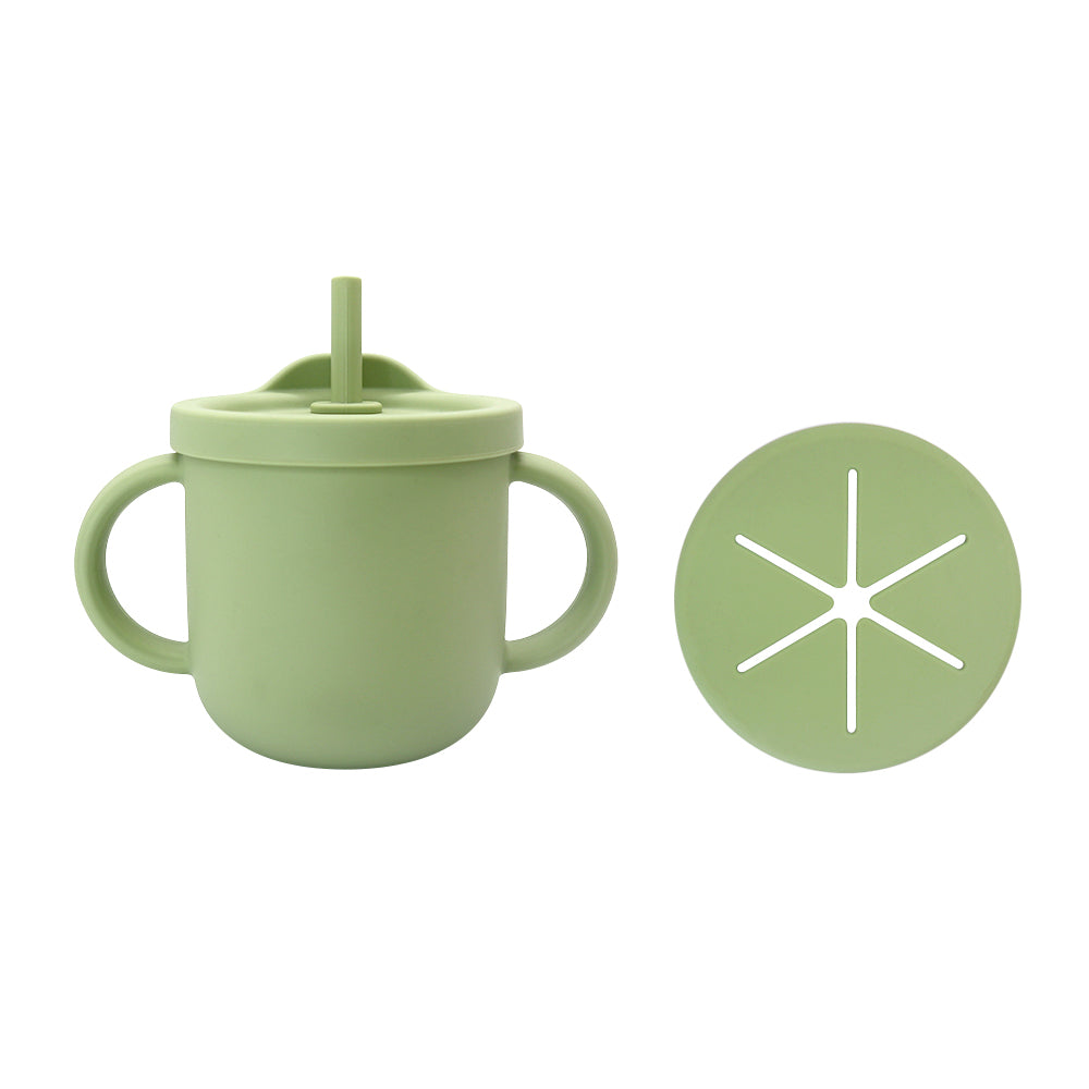 Bicchiere in silicone 4 in 1 OLIVE